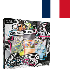 Pokémon JCC Ecarlate & Violet Foudre Noir et Flamme Blanche Coffret Poster