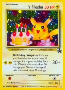 Geburtstag Pikachu