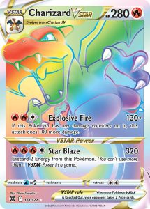 Brillante Sterne Regenbogen Charizard VSTAR 174/172