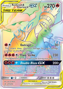 Reshiram & Charizard GX 217/214